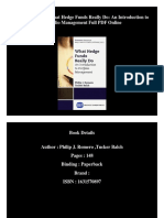 (PDF) Download What Hedge Funds Really Do: An Introduction To Portfolio Management Full PDF Online