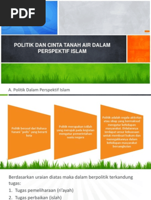 Politik Dan Cinta Tanah Air Dalam Perspektif Islam