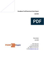 Broadband Tariff Benchmark Short Report Q2 2010