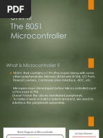 Unit III The 8051 Microcontroller