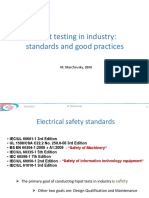 Hipot Testing in Industry: Standards and Good Practices: M. Marchevsky, LBNL