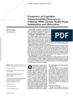 Prevalence of Capitellar Osteochondritis Dissecans in Children With Chronic Radial Head Subluxation and Dislocation