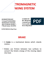 Electromagnetic Braking System: Submitted by