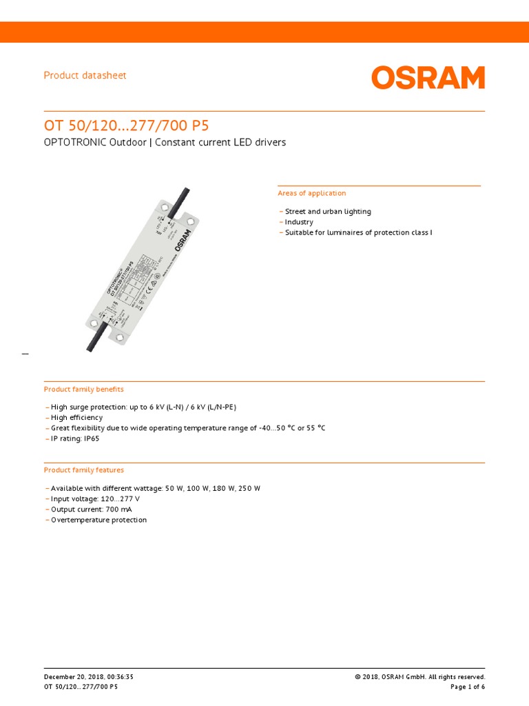 OSRAM OT 2DIM IP64 Outdoor 100/120…277/800 2DIMLT2 P - Günstig Bei LTT