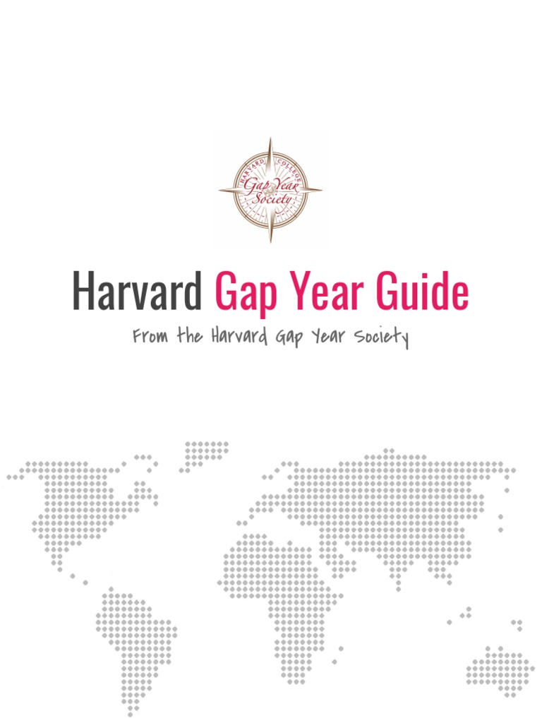 Harvard Gap Year Planning Guide | PDF | Behavior Modification | Learning