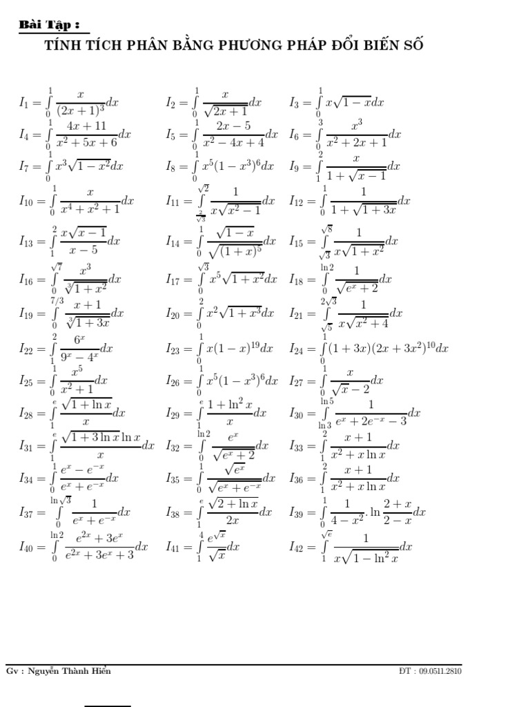 Integral Calculations Using Various Methods | PDF