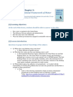 Legal and Institutional Framework of Water: Lesson Plan For Chapter 2