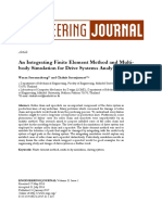 An Integrating Finite Element Method and Multi-body Simulation for Drive Systems Analysis