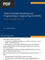 Object-Oriented Modeling and Programming in Engineering (OOMPE)