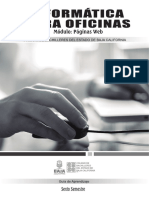 INFORMÁTICA PARA OFICINAS Módulo IV - Páginas Web 2018-1 PDF