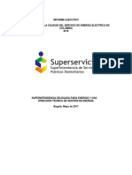 Informe Calidad Del Servicio 2016 Superservicios