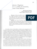 FURTADO, Júnia Ferreira - Saberes e negocios, os diamantes e o artífice da memória, Caetano Costa Matoso.pdf