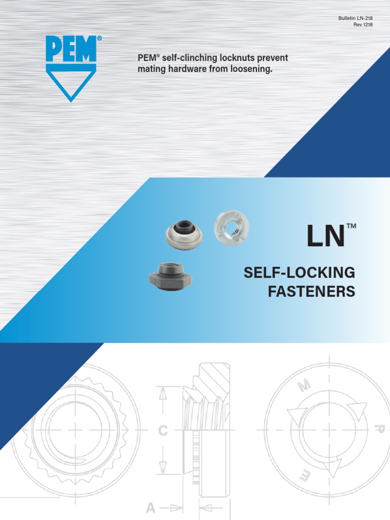 Self-Locking Fasteners: PEM® Self-Clinching Locknuts Prevent Mating ...