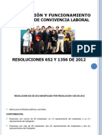 Conformacion y Funcionamiento Del Comite de Convivencia Laboral