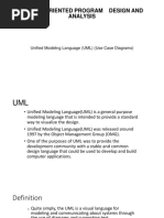 Object-Oriented Program Design and Analysis: Unified Modeling Language (UML) (Use Case Diagrams)