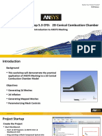 Mesh Intro 18.0 WS5.3 CFD Workshop Instructions 2d Combustion Chamber PDF
