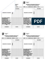 Indicadores de Evaluación de Práctica en La Especialidad de Industria Alimentaria