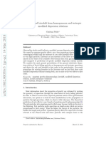 Redshift and Lateshift From Homogeneous and Isotropic Modified Dispersion Relations