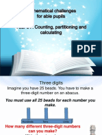 Year 5 A Counting Partitioning and Calculating
