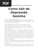 Como Sair Da Depressão Sozinha