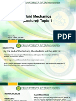 T1 - Fluid Mechanics - CH1