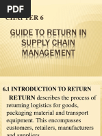 Guide to return in supply chain management