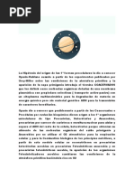 La Hipòtesis Del Origen de Las 1 Formas Precelulares La Dio A Conocer Oparin