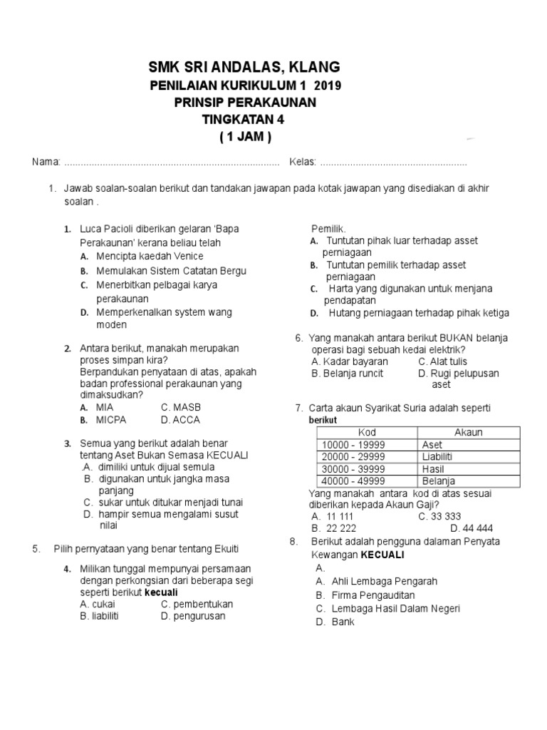 Soalan Bulan Mac Pp Pdf