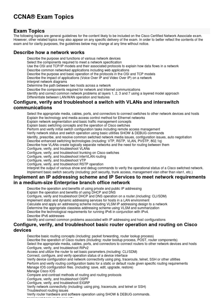 Ccna | PDF | Computers