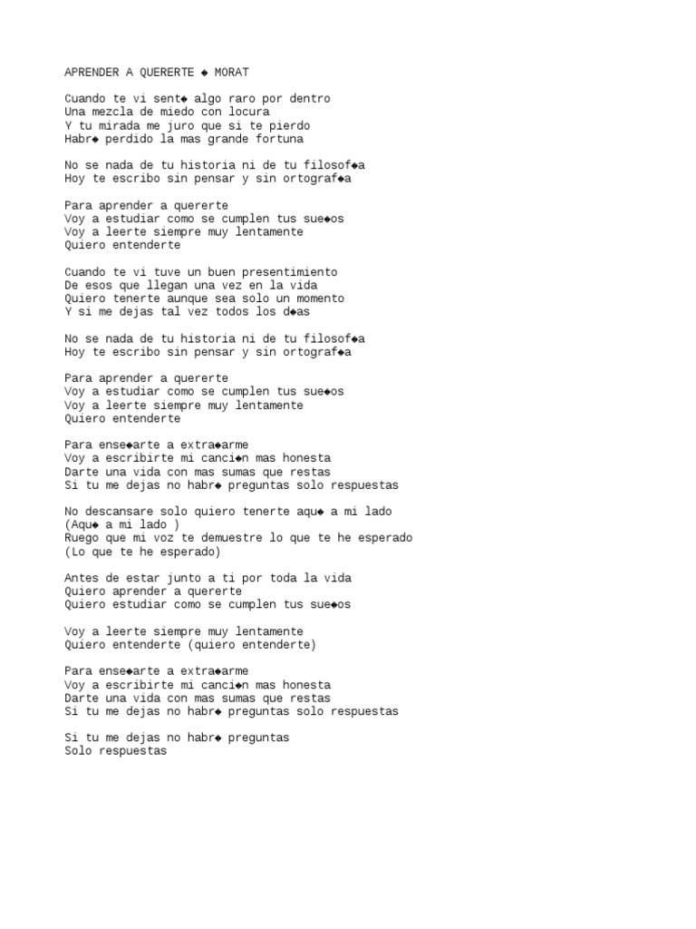 Aprender A Quererte Morat aprender a quererte morat