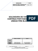 Pop009 Procedimiento de Soldadura Por Fusion de Varilla Continua PDF
