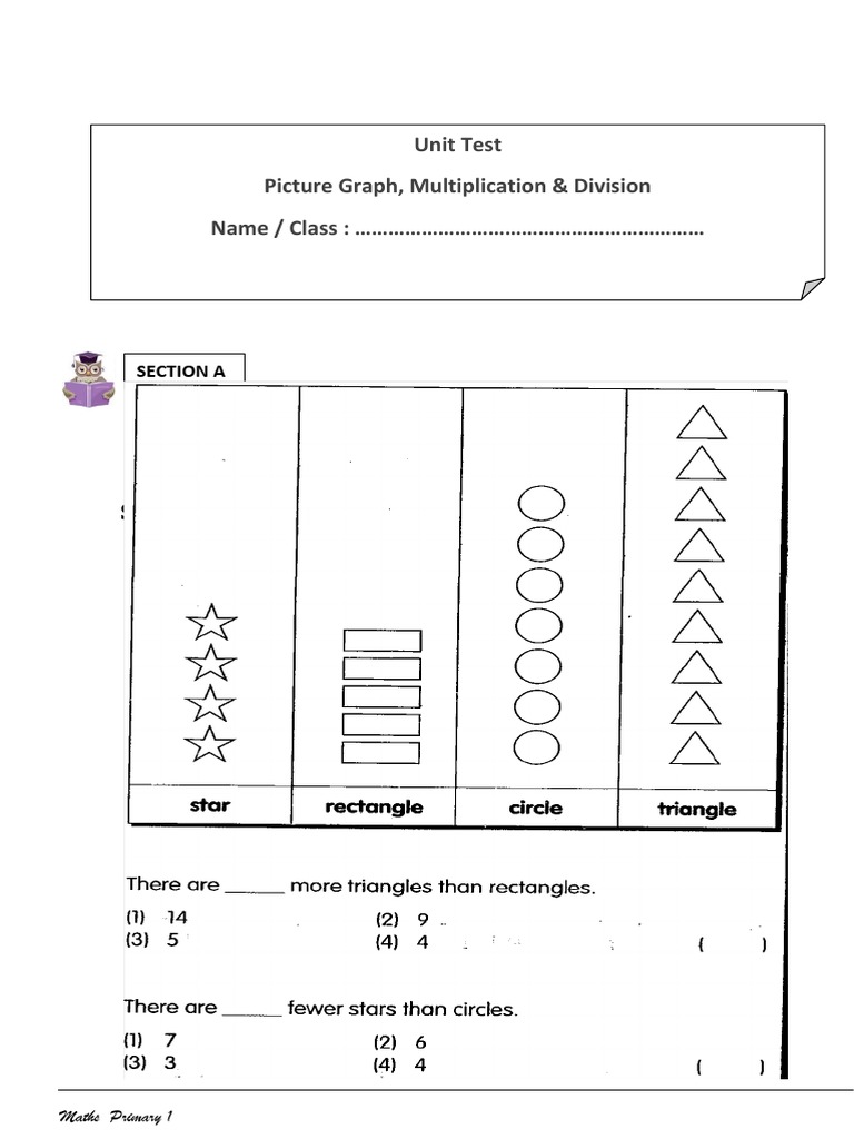 Primary 1 Maths Unit Test Guide | PDF