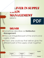 Deliver in Supply Chain Management: Group 3