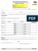 Club Charter Application