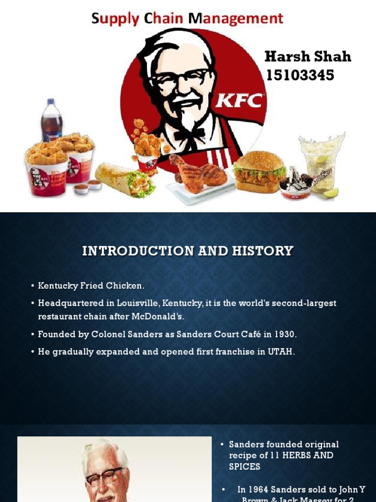 KFC Supply Chain Overview in India | PDF | Food And Drink | Food Industry