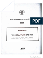 Um Ugm Saintek 2018