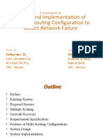 Design and Implementation of Multiple Routing Configuration To Detect Network Failure