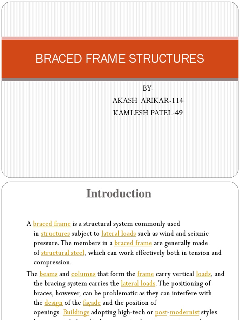 Overview of Braced Frame Structures | PDF | Beam (Structure) | Solid ...