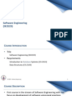 Software Engineering (SE2223) : Ibrar Arhsad Ibrar - Arshad@cust - Edu.pk