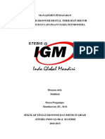 Pengaruh Ekonomi Digital Terhadap Sektor Ekonomi Dan Lapangan Usaha Di Indonesia