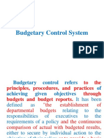 0budgetary Control and Variance Analysis