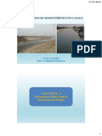 Applications of Geosynthetics To Canals: Case Study - 1 Restoration of Main Canal of Sardar Sarovar Project