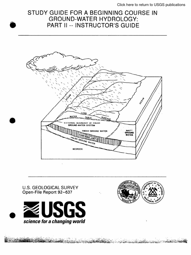 Ground-Water Hydrology Study Guide | PDF | Aquifer | Permeability ...