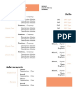 John Doe resume skills education achievements