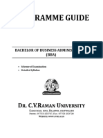 Cvru Regular Syllabus - Bachelor of Business Administration 2013-16