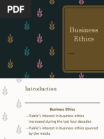 Lecture 8 - Business Ethics