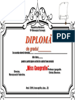 Diploma Miss Geografie