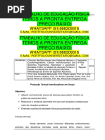 Portfólio Educação Física 4 e 5 Whatsapp 91988309316 E-mail Portfoliouniversitario@Gmail