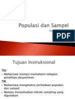 Psikologi Eksperimen Populasi Dan Sampel