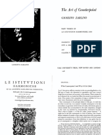 Gioseffo Zarlino Art of Counterpoint 1558 PDF